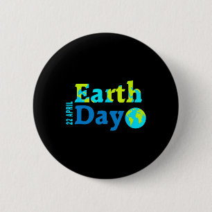 Happy Earth Day 2025 Cadeaus Earth Day Kinder jong Ronde Button 5,7 Cm