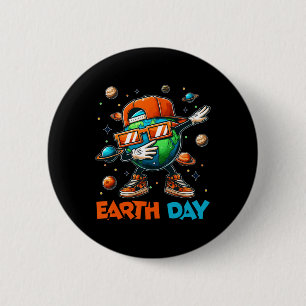Happy Earth Day 2025 Funny Earth Day Kinder peuter Ronde Button 5,7 Cm