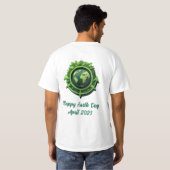 Happy Earth Day 2025 T-shirt (Achterkant volledig)