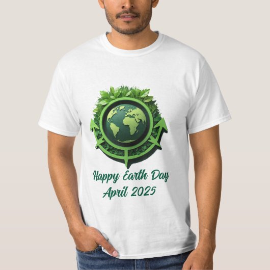 Happy Earth Day 2025 T-shirt (Voorkant)