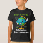 Happy Earth Day April 22, Kinder Jongen T-Shirt (Voorkant)