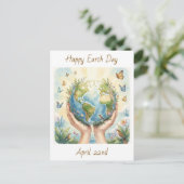 Happy Earth Day April 22nd   Briefkaart (Staand voorkant)