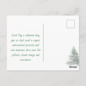 Happy Earth Day April 22nd   Briefkaart (Achterkant)