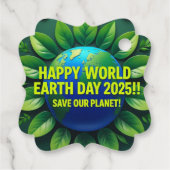 Happy Earth Day Bedankjes Labels (Achterkant)