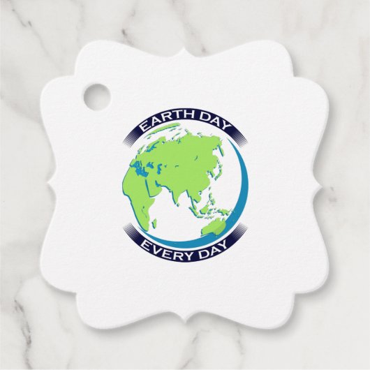 Happy Earth Day Bedankjes Labels (Voorkant)