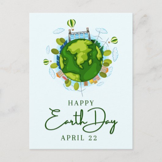 Happy Earth Day Briefkaart (Voorkant)