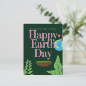 Happy Earth Day Briefkaart (Staand voorkant)