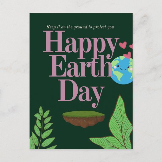 Happy Earth Day Briefkaart (Voorkant)