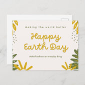 Happy Earth Day Briefkaart (Voorkant / Achterkant)