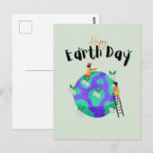 Happy Earth Day Briefkaart (Voorkant / Achterkant)