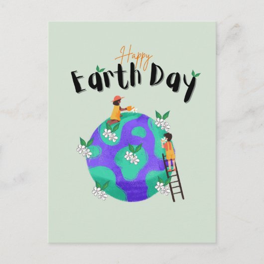 Happy Earth Day Briefkaart (Voorkant)