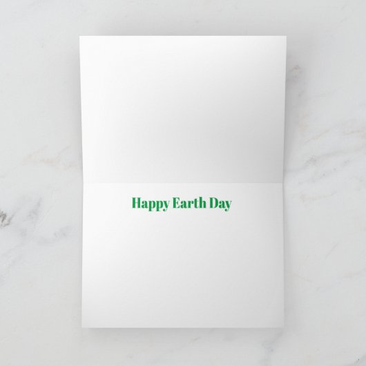 Happy Earth Day Card Feestdagen Kaart (Binnen)