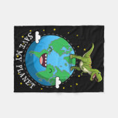 Happy Earth Day Dinosaur T-rex Kinder Boy Save My Fleece Deken (Voorkant (Horizontaal))