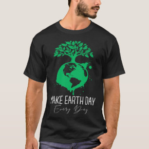 Happy Earth Day Elke Dag Kinder Jongens Meisjes Le T-shirt