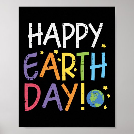 Happy Earth Day Environmentalist Mannen Vrouwen Ki Poster (Voorkant)