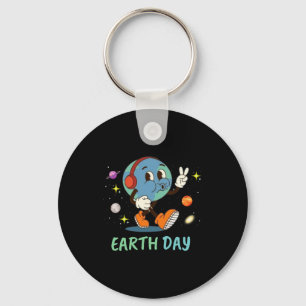 Happy Earth Day Funny Earth Day Kinder peuterjonge Sleutelhanger