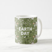 Happy Earth Day Gift Koffiemok (Voorkant rechts)