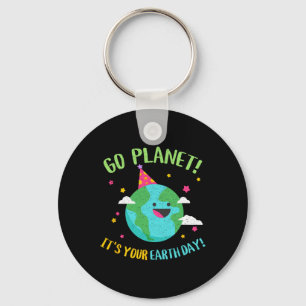 Happy Earth Day Go Planet Funny Science Teacher Re Sleutelhanger