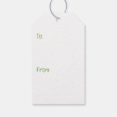 Happy Earth Day Golden Retriever Hondentuin Cadeaulabel (Achterkant)