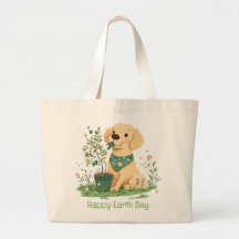 Happy Earth Day Golden Retriever Hondentuin