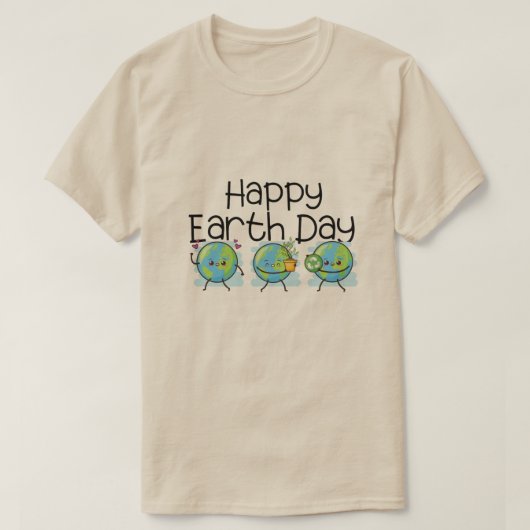 Happy Earth Day Groene mensen Vakantie Gift T-shirt (Design voorkant)