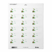 Happy Earth Day Hedgehog Gift Label (Full Sheet)