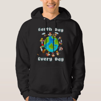 Happy Earth Day Kinderen over de hele wereld Hoodie