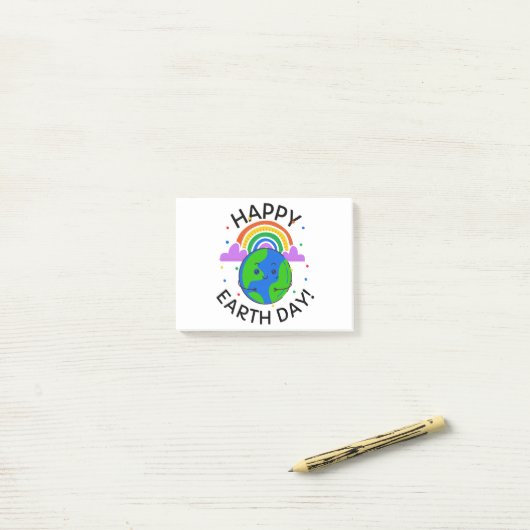 Happy Earth Day Post-it® Notes (Op bureau)