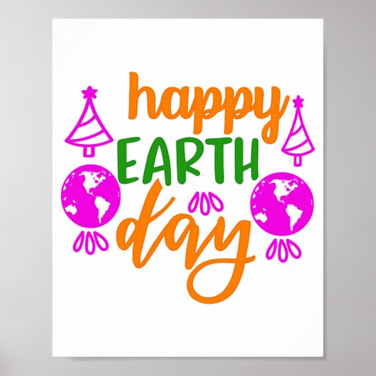 Happy Earth Day Poster (Voorkant)