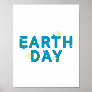 Happy Earth Day Poster-Eco Holiday Gift Poster