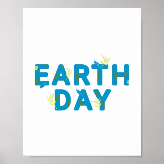 Happy Earth Day Poster-Eco Holiday Gift Poster (Voorkant)