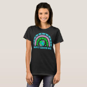 Happy Earth Day Rainbow  Cute Doodle Floral Graphi T-shirt (Voorkant volledig)