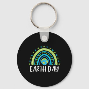 Happy Earth Day Rainbow Cute Earth Day Womens Girl Sleutelhanger
