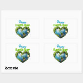 Happy Earth Day Rechthoekige Sticker (Vel)