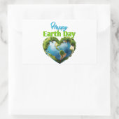 Happy Earth Day Rechthoekige Sticker (Tas)