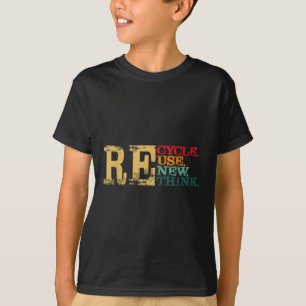 Happy Earth Day Recyclen Hergebruik Hernieuwen Her T-shirt