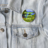 Happy Earth Day Ronde Button 5,7 Cm (In situ)