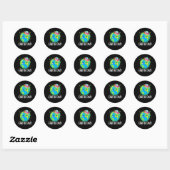Happy Earth Day Ronde Sticker (Vel)