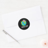 Happy Earth Day Ronde Sticker (Envelop)