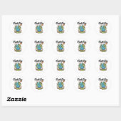 Happy Earth Day Ronde Sticker (Vel)