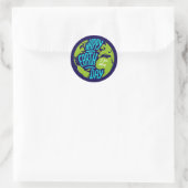 Happy Earth Day Ronde Sticker (Tas)