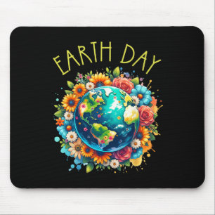 Happy Earth Day Shirt Cute Earth met Florence Eart Muismat