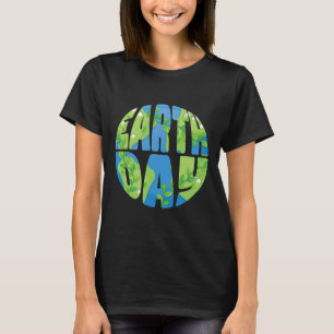 Happy Earth Day Shirt Schattige Earth Day Mannen V