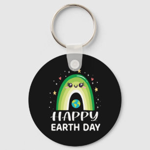 Happy Earth Day Shirt Schattigee wereld voor vrouw Sleutelhanger