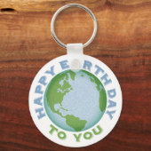 Happy Earth Day Sleutelhanger (Voorkant)