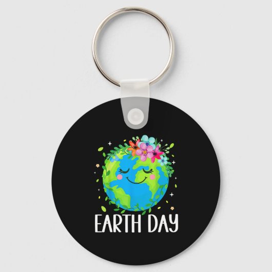 Happy Earth Day Sleutelhanger (Voorkant)