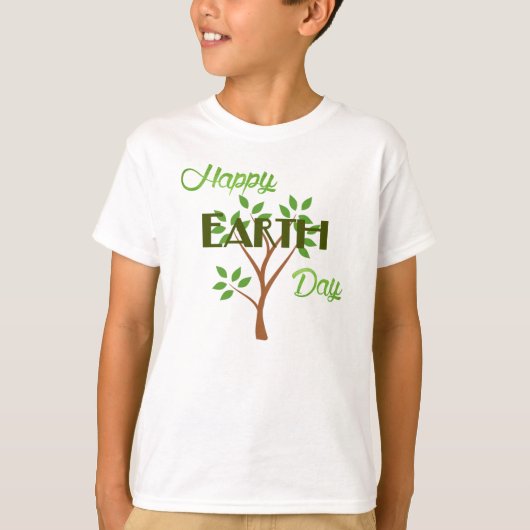HAPPY EARTH DAY T-SHIRT (Voorkant)