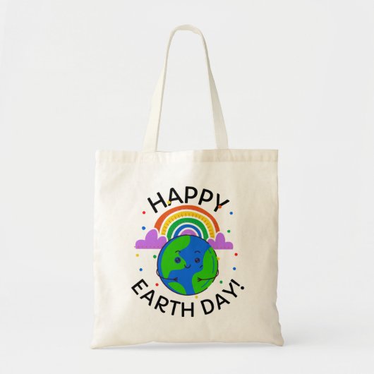 Happy Earth Day Tote Bag (Voorkant)