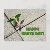 Happy Earth Day Tree zaait nieuwe groei Briefkaart (Voorkant)