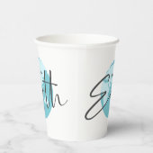 Happy Earth Day Typografie Papieren Bekers (Rechts)